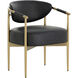 Heloise Bravo Black Dining Armchair in Cantina Black